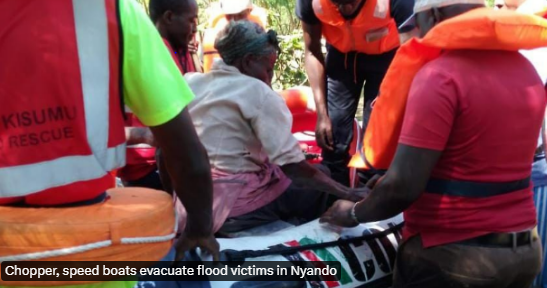 River Nyando broke its banks Saturday evening causing massive flooding in homes. Thousands have been displaced. 

The affected families were camping on the roadside with no place to go after markets, schools and a police station in Ahero were also submerged.
#StaySafe