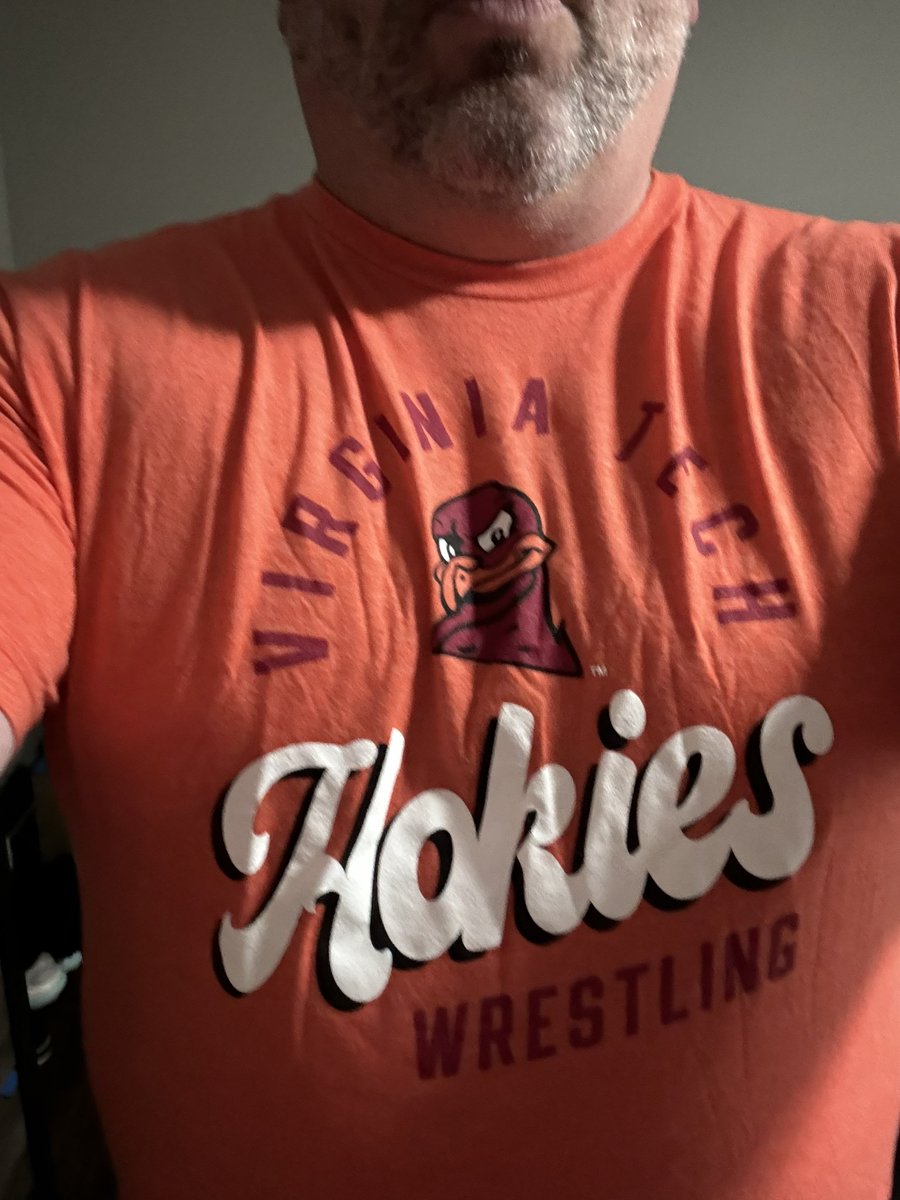 Since it is @ROBIEwrestling’s birthday we’ll head to Blacksburg to give a shout out to @HokiesWrestling My younger daughter has wanted to be a Hokie for a while. Maybe I will get to check off experiencing #EnterSandman from my bucket list one day. 🦃 #WrestlingShirtADayinMay