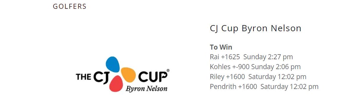 Updated List LIVE Round 4
thecashmanwins.com/golfers

#ByronNelson #CJCup #PGA #Picks