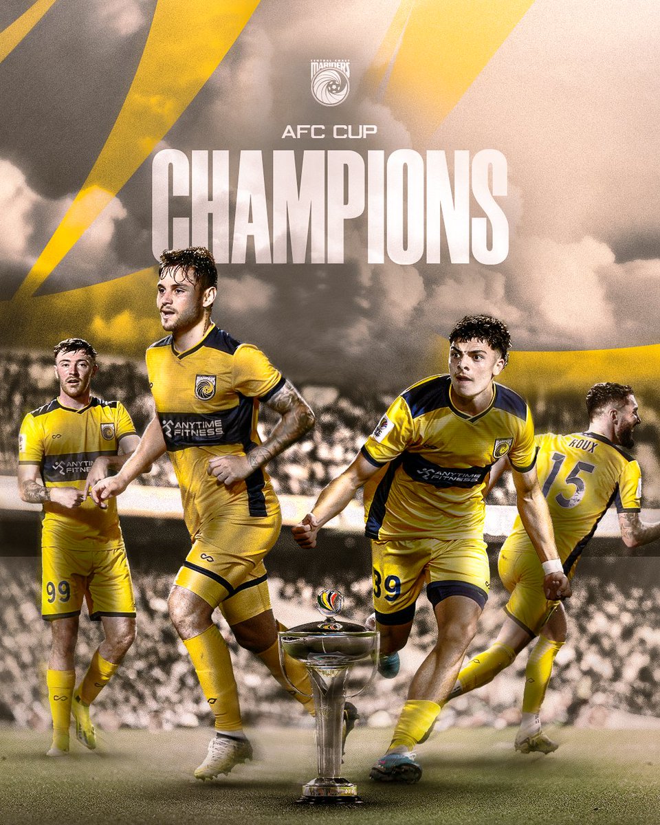 History Makers. AFC Cup Champions. Your Central Coast Mariners! 🏆

#CCMFC #AHDvCCM #TakeUsToTheTop