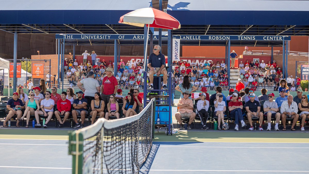 Gotta give a huge shoutout to the best fans in the world! Thank you for bringing the best home court advantage in the country this weekend ❤️💙 #ArizonaTennis x #BearDown