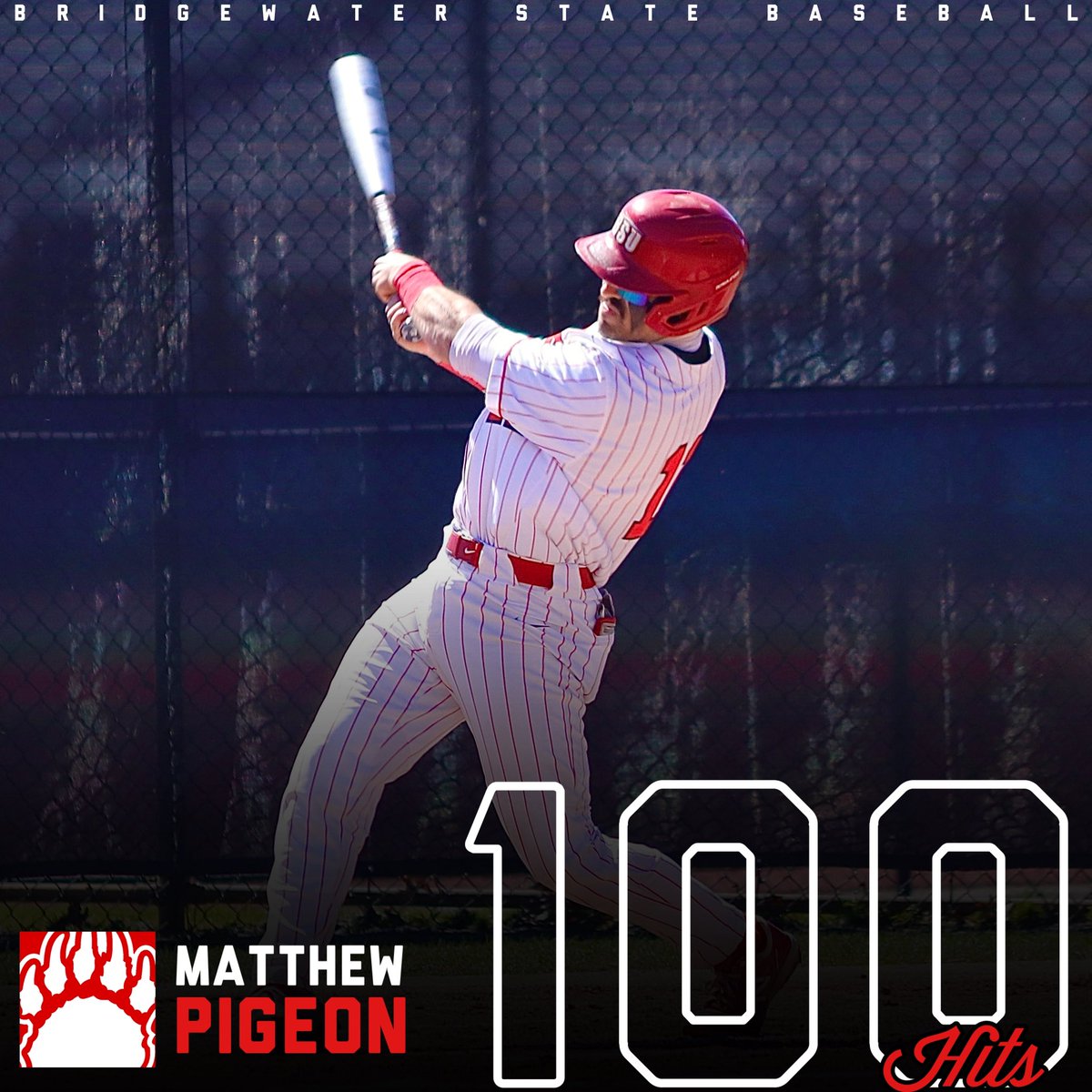 The Grad joins the 1️⃣0️⃣0️⃣ Club with a push bunt single…who would’ve thought Congrats Cap! #BearDlown