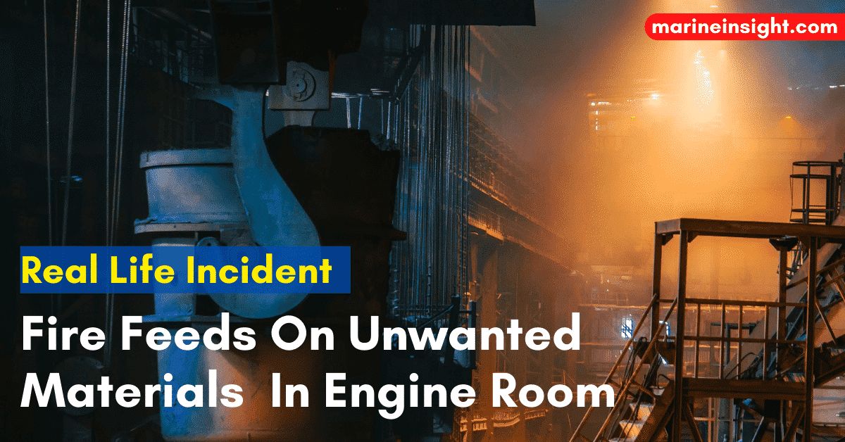 Real Life Incident: Fire Feeds On Unnecessary Materials Stored In Engine Room 

Check out this article 👉 marineinsight.com/case-studies/r… 

#EngineRoom #FireAccident #MaritimeAccidents #MaritimeSafety #Shipping #Maritime #MarineInsight #Merchantnavy #Merchantmarine #MerchantnavyShips