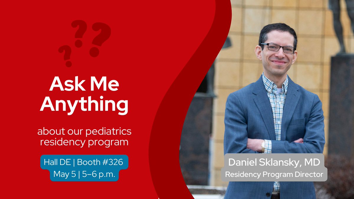 Prospective residents attending #PAS2024 can stop by booth 326 from 5–6 p.m. to speak to Dr. Daniel Sklansky, pediatrics residency program director. Join us for a visit, branded giveaways, and for the chance to win the daily raffle. #WiscAtPAS @WiscPedsRes