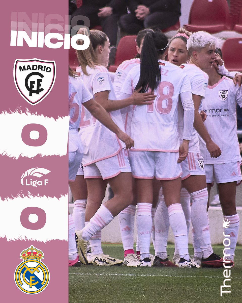 👊 ¡¡#VamosMiMadrid!! 🤍🩷 🆚 @realmadridfem 🏆 #LigaF