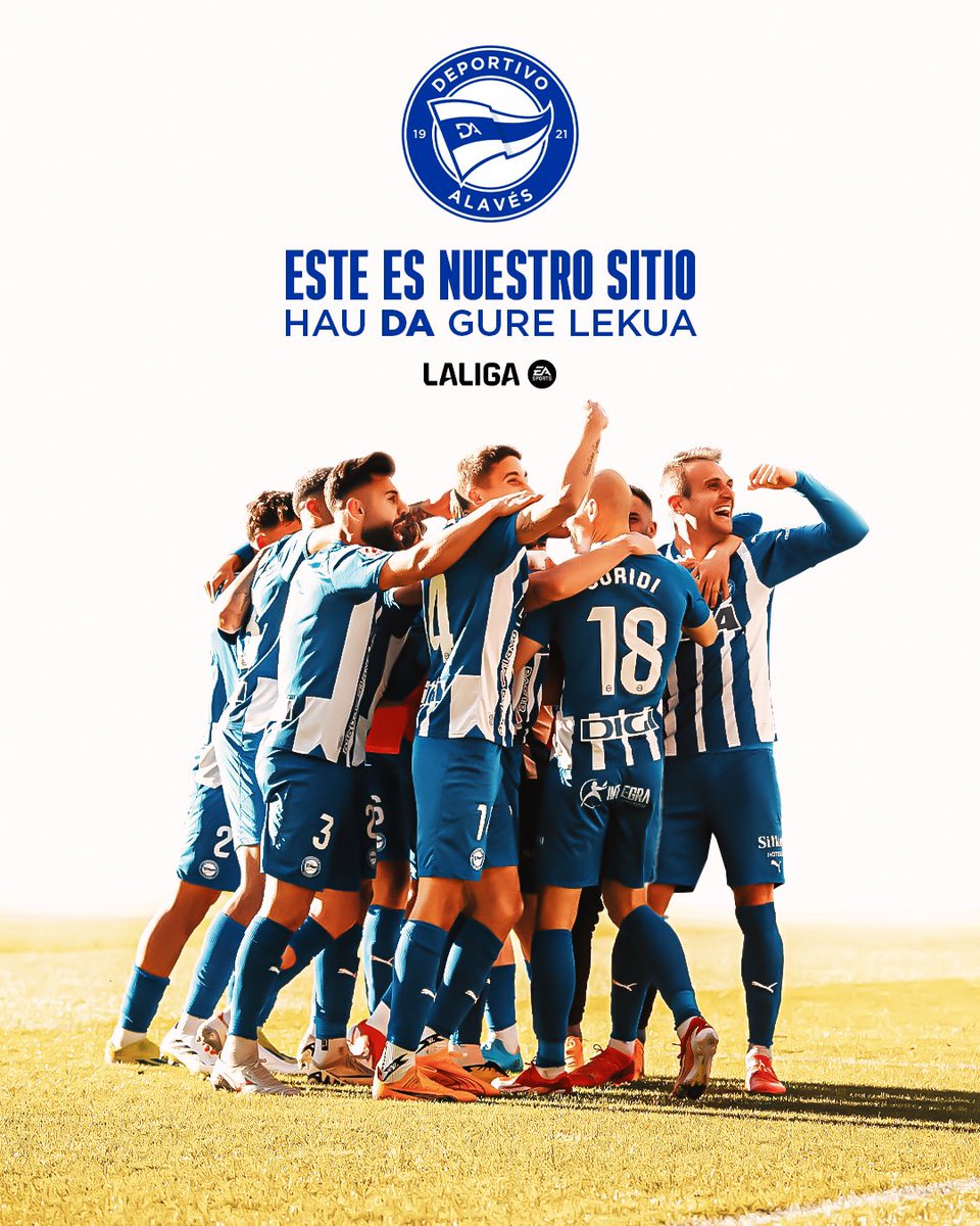 🦊 ¡𝗘𝗦𝗧𝗘 𝗘𝗦 𝗡𝗨𝗘𝗦𝗧𝗥𝗢 𝗦𝗜𝗧𝗜𝗢! 1️⃣ 🤍 HAU 𝗗𝗔 GURE LEKUA! 💙 🔝 ¡¡Somos de Primera, somos de #LALIGAEASPORTS!! 🔝 #EsteEsNuestroSitio #HauDaGureLekua | #GoazenGlorioso ⚪️🔵