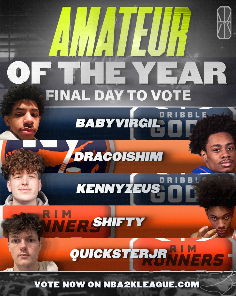 Make sure you vote for the 2024 NBA 2KL 3v3 MVP and AOTY before voting closes today! Vote here: on.nba.com/4dqMeR4