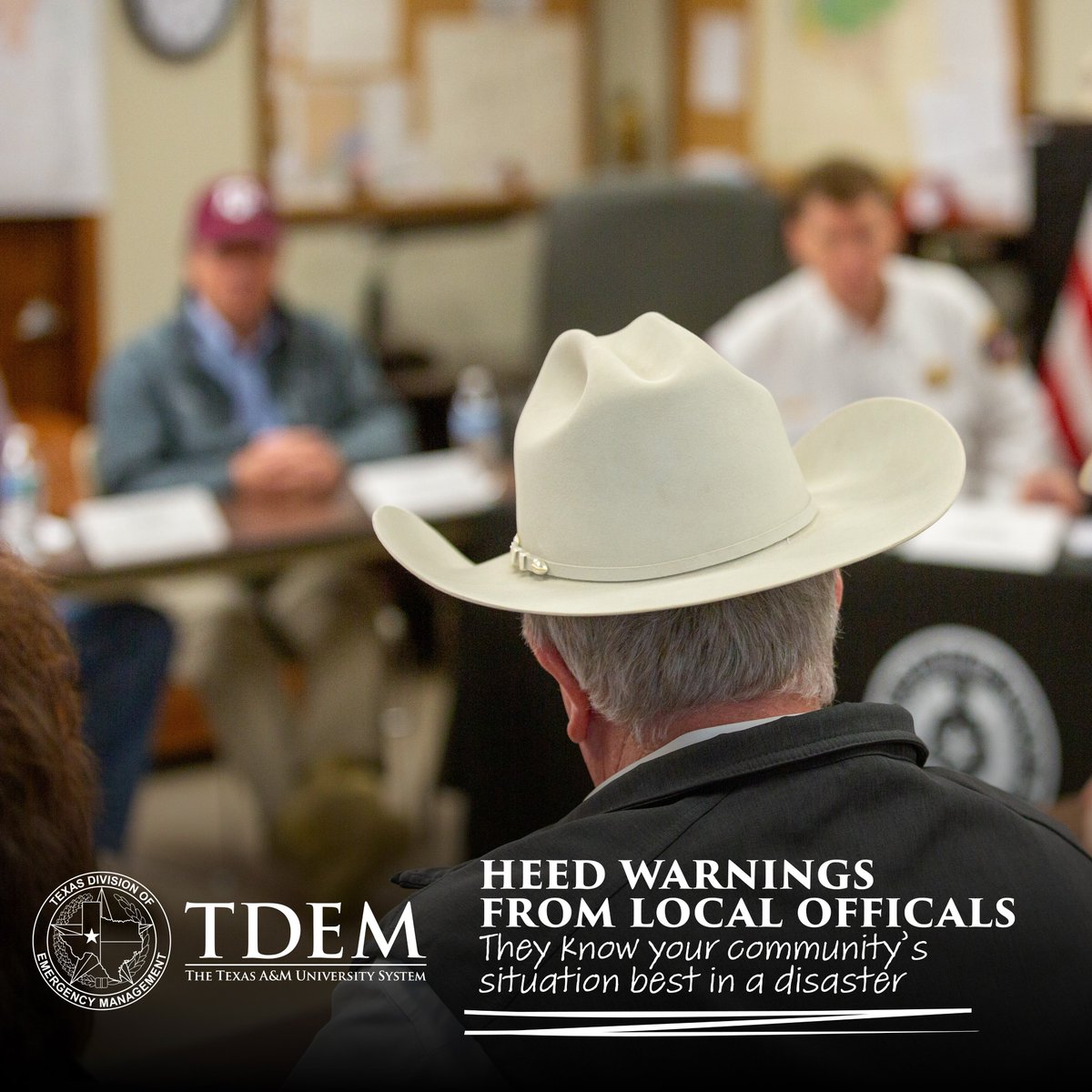 When disaster strikes— follow the guidance of local officials. They know your community situation best. ⚠️ Follow any evacuation orders 🚫 Never drive or walk through flooded areas 📻 Stay updated with local forecast information Severe Storm Resources: tdem.texas.gov/disasters/spri…