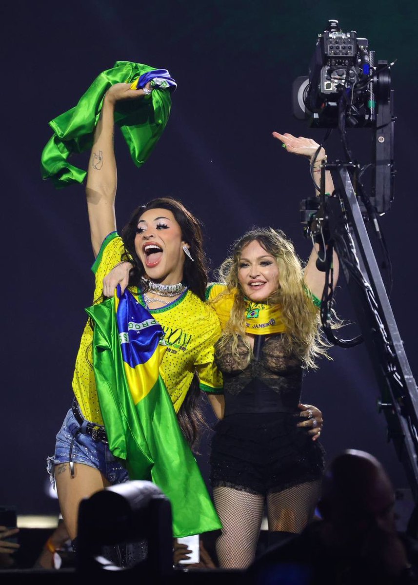 'Guests in Rio also included drag queen and singer Pabllo Vittar, who joined Madonna for a joyful, samba-infused version of “Music,” completed with Brazilian flags and a group of kids playing drums.' - Billboard.