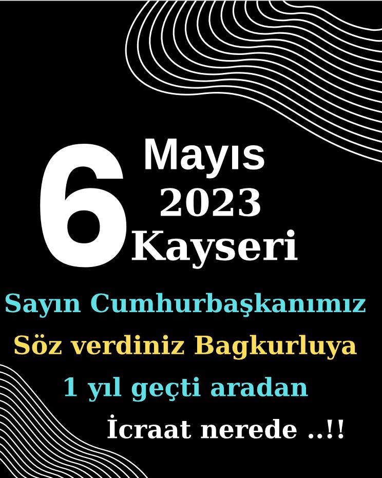 Biz sizi sözünün eri olarak bilirdik fakat bu Bağkur prim eşitliği sözünüzü tutmadiniz tam 1 yıl oldu 
@RTErdogan 
@avabdullahguler 
@isikhanvedat 
@memetsimsek 
@eczozgurozel
              
Bağ-kur prim eşitliği

#6MayisKayseri 
#1YilOlduSozTutulmadi