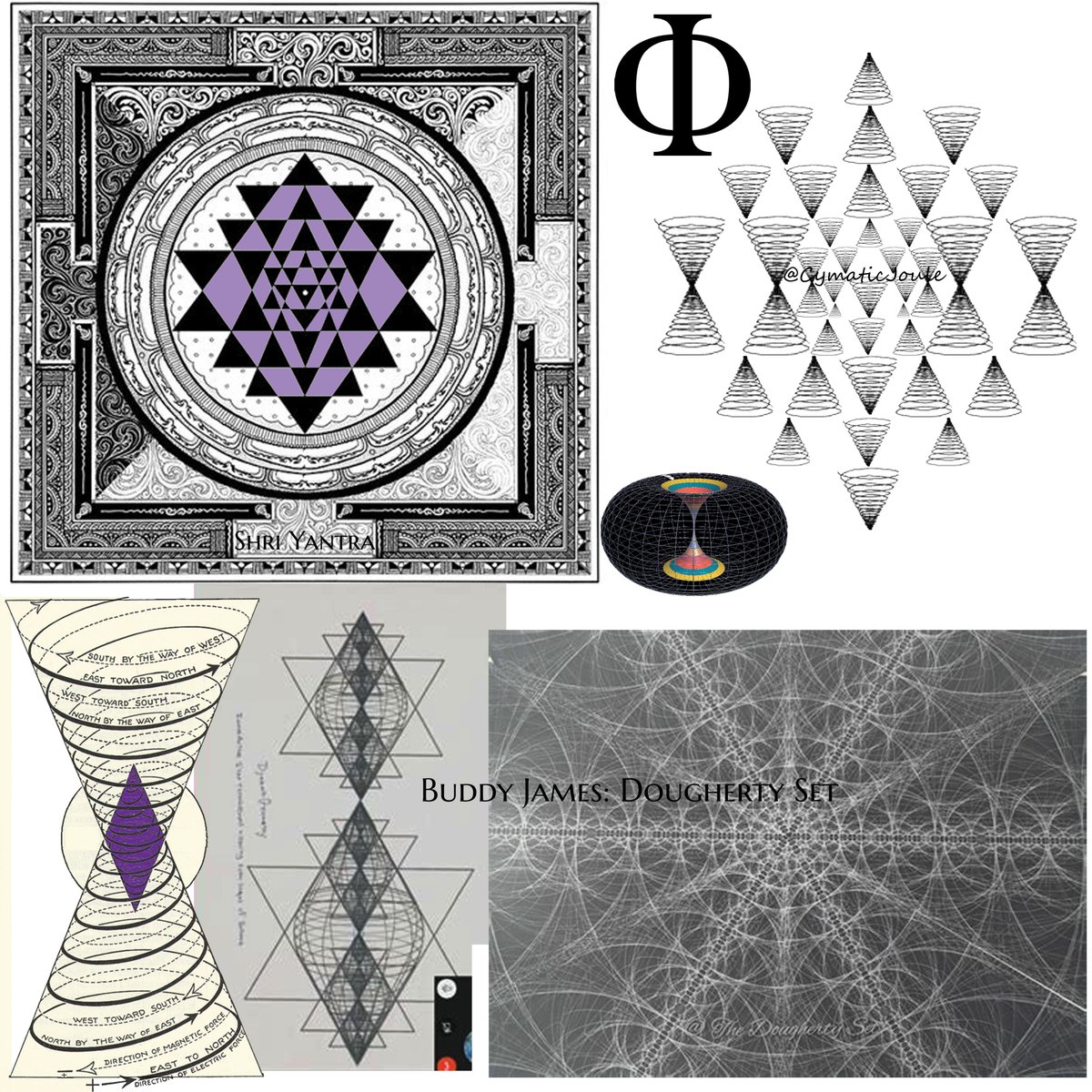 Ancients loved us so much that they embedded insights of Vortex in the Torus wisdom. Awareness of Universal Principles of hyperboloid, Phi, root 2, and the inverse square law. Ancients show us in their mandalas that transcendence is simply mastering the vortices of emote-motion.