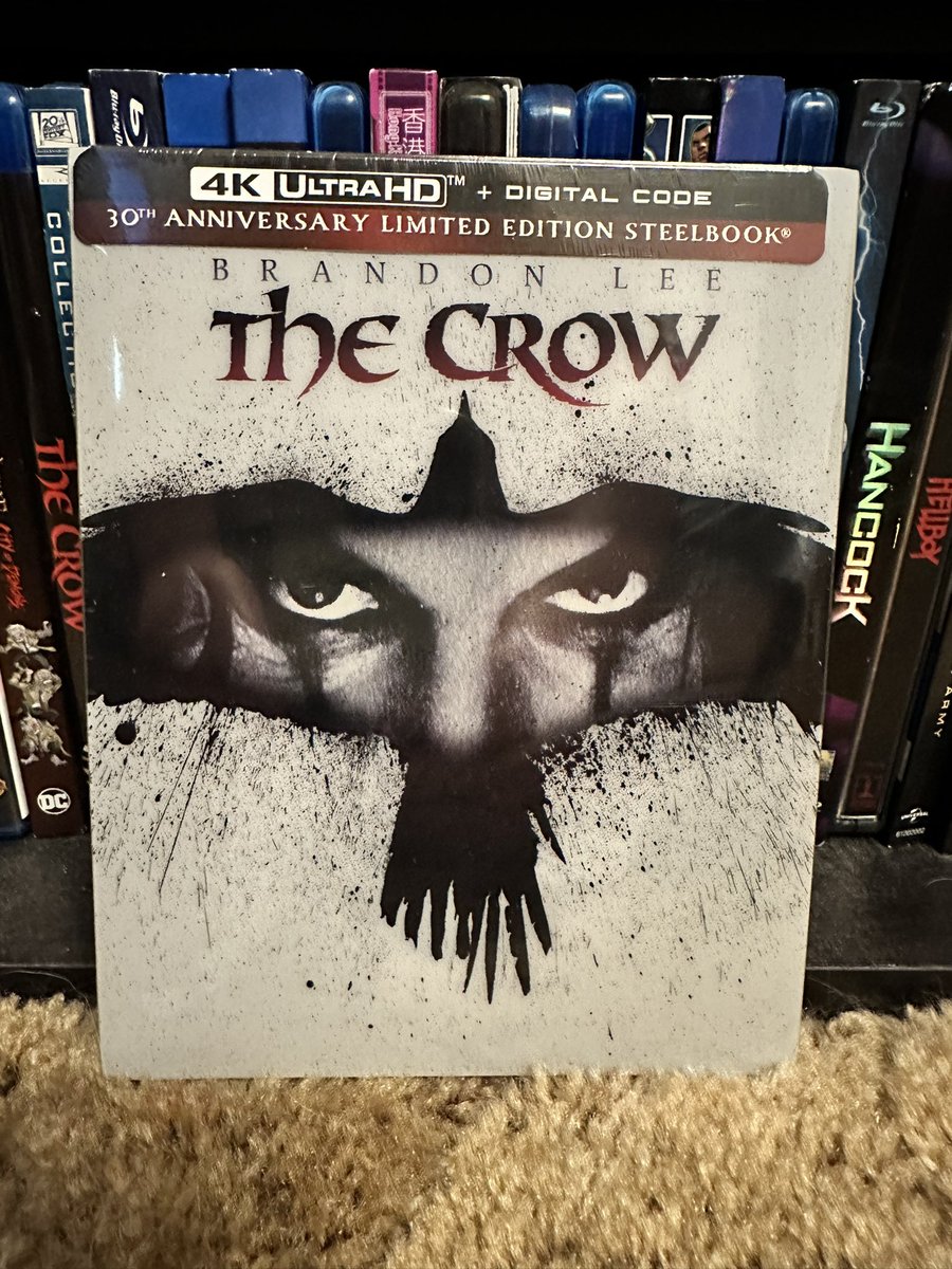 Today’s #PhysicalMedia arrival is the Walmart Exclusive #4K Steelbook of THE CROW