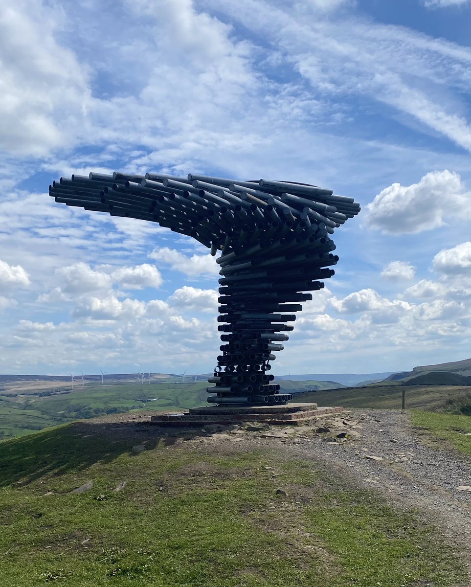 EileenKelly33's tweet image. My first walk with @RamblersGB took us to the Singing Ringing Tree, an amazing wind-powered musical sculpture at Crown Point overlooking Burnley. Resembling a tree from a distance, it’s quite eerie when you get close up. 
@VisitLancashire #SingingRingingTree #Burnley