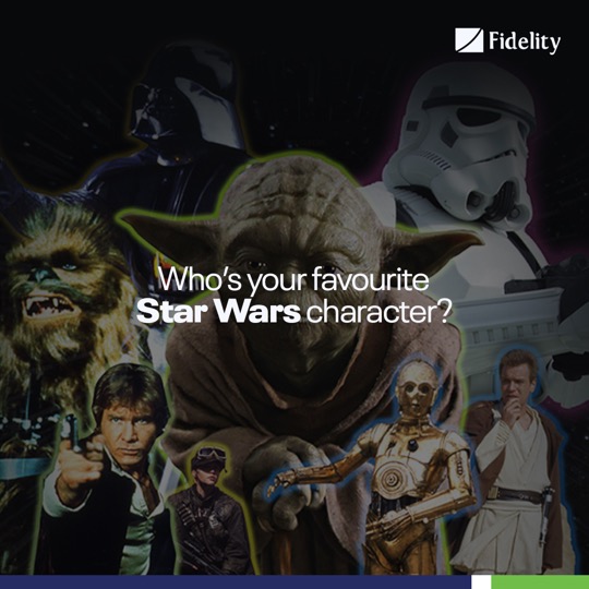 Calling all fans of the Force! Who's your favorite Star Wars character and why? 😌 Comment your answers. 👇🏽 #WeAreFidelity #WeekendVibes