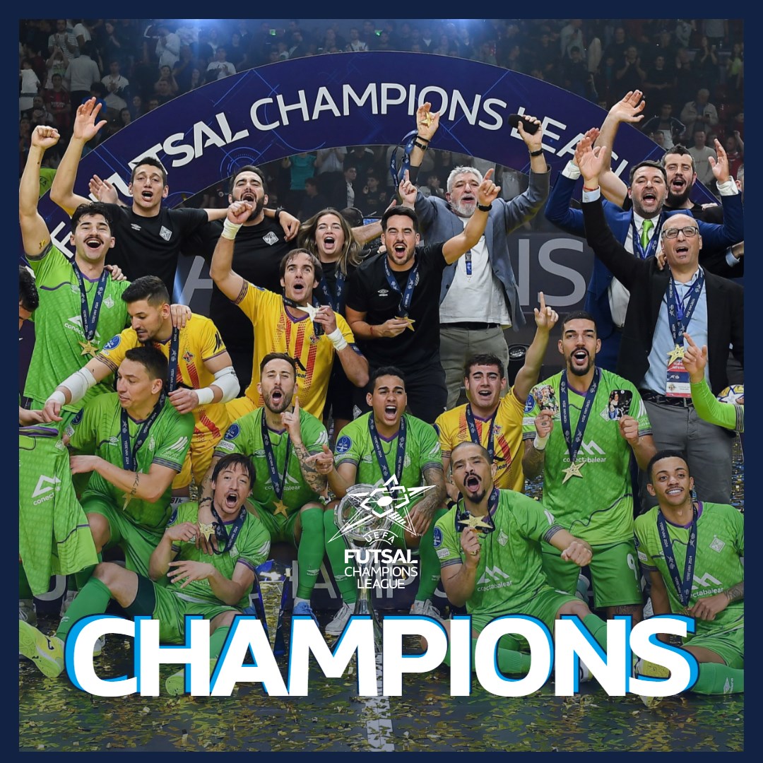 Your 2024 #UCLFutsal champions, <a href="/PalmaFutsal/">Illes Balears Palma Futsal</a>! 🏆
