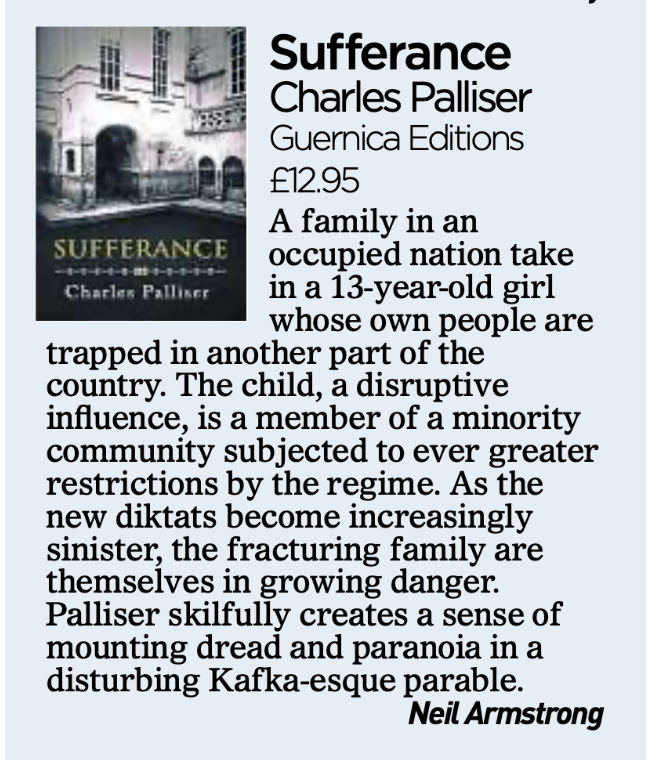 No-one could call Charles Palliser prolific - six books in 35 years - but they're always worth the wait and his latest is both excellent and unsettlingly apposite.
