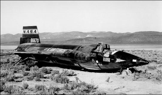 6 May 1966. X-15 No.1 landed off the lakebed at Delamar on flight 1-63-04 after a premature engine shutdown at 31 seconds. John 'Jack' Barron McKay (8 December 1922 – 27 April 1975) was the pilot.