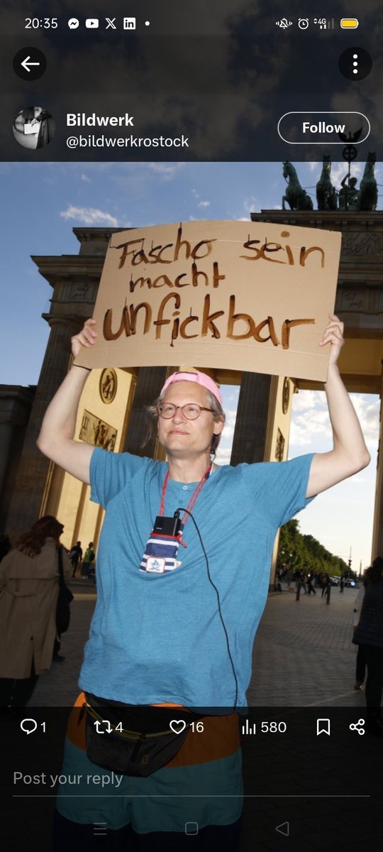 Läuft ja super auf dieser Demo „gegen Hass und Gewalt“. 🤡 #b0505