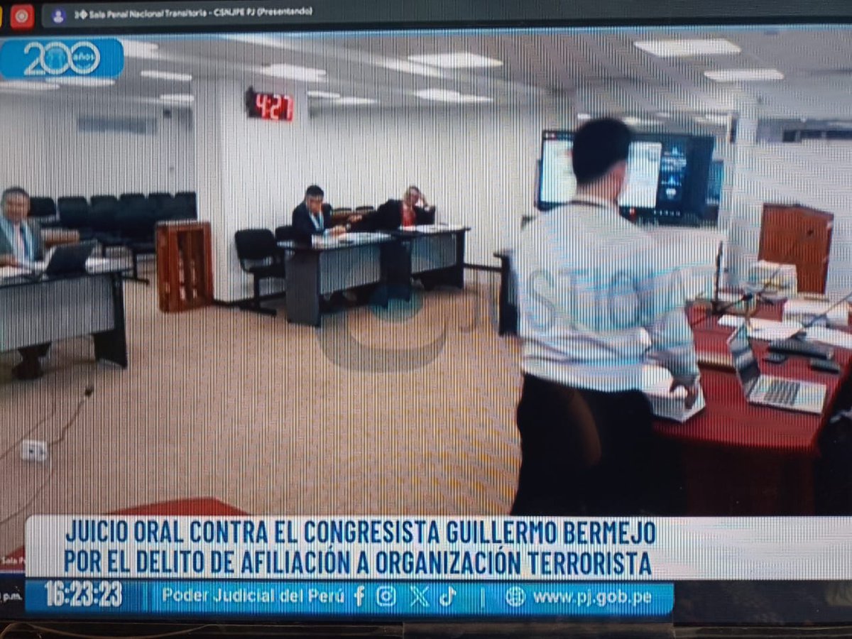 JUICIO oral contra el Congresista GUILLERMO BERMEJO por el DELITO de AFILIACIÓN a ORGANIZACIÓN TERRORISTA 👆🧐