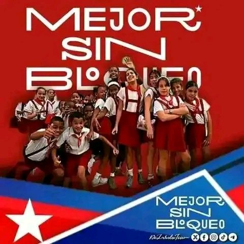 #MejorSinBloqueo!! Abajo el bloqueo contra Cuba.!!!#PorCiroRedondoTodo  #LatirXUn26Avileño