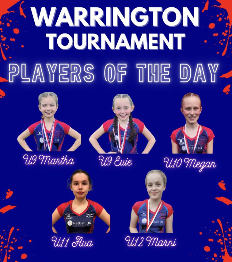 Well done to our players of the Warrington tournament 🙌🏻🙌🏻❤️💙 #ONCgirls #SmashedIt