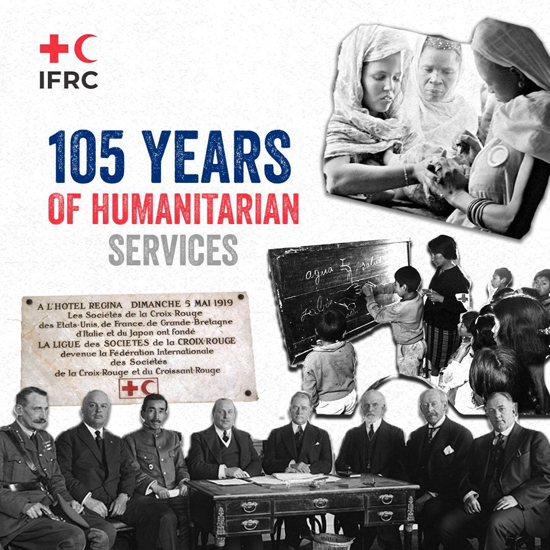 105 years of serving humanity. @ifrc @IFRCAfrica We proudly associate 🤗