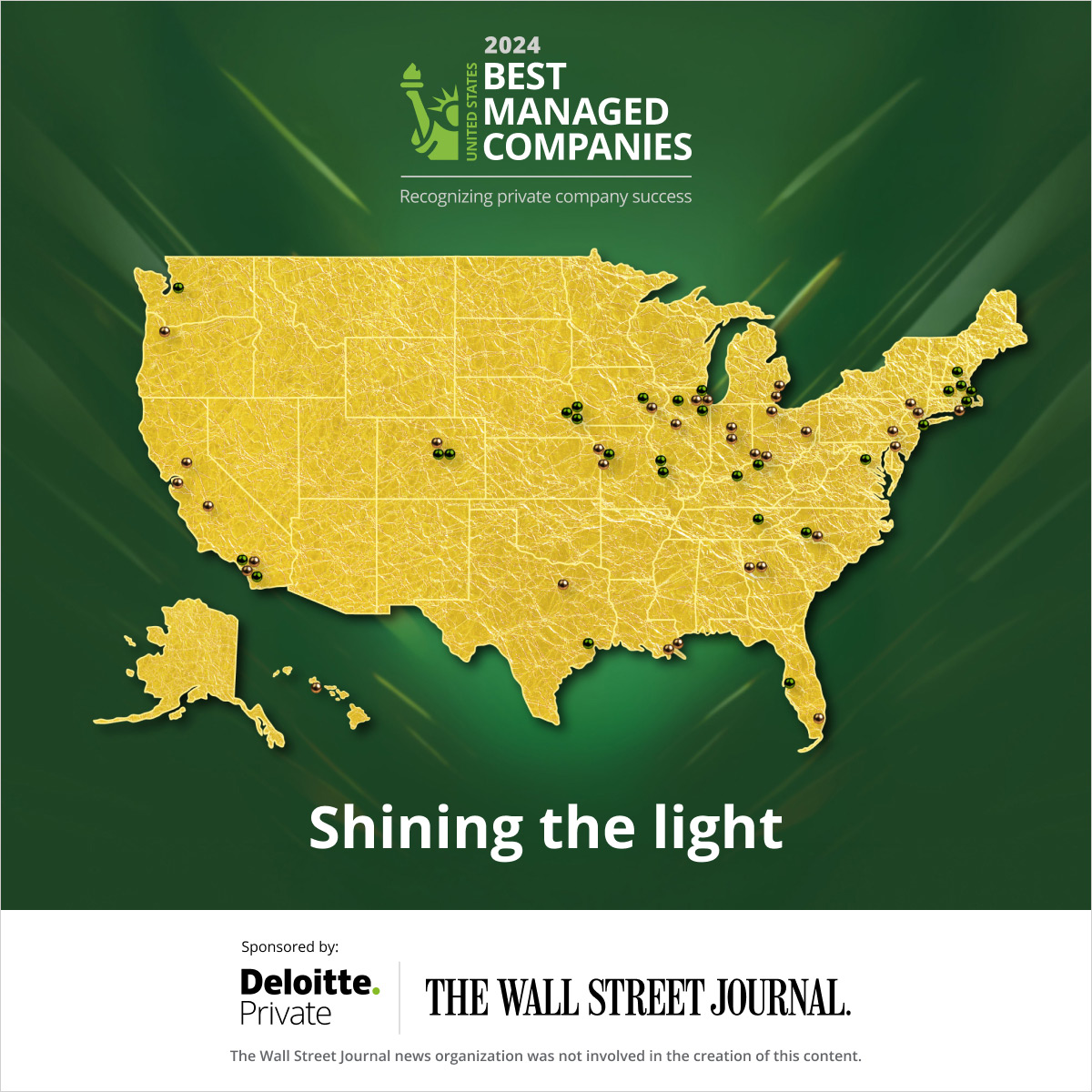 We’re honoring 62 #privatecompanies across the US for being dedicated to excellence, making an impact, and inspiring others. #USBestManagedCompanies deloi.tt/3UoPgwh