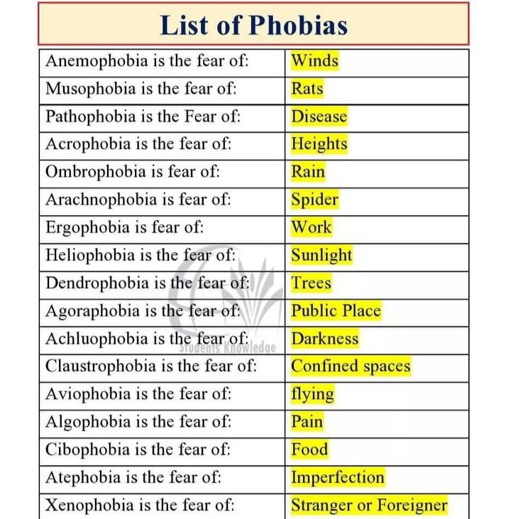 Do you know what are phobias??
Comment  if you know instead of these..

Hurry up guys👍🌸

#KnowledgeIsPower