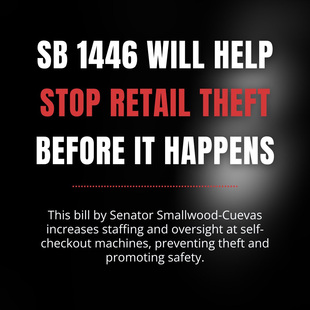 Ensuring stores are adequately staffed will protect workers, prevent retail theft, and improve the customer experience. That's why #SB1446 is a win for our communities. #YESonSB1446