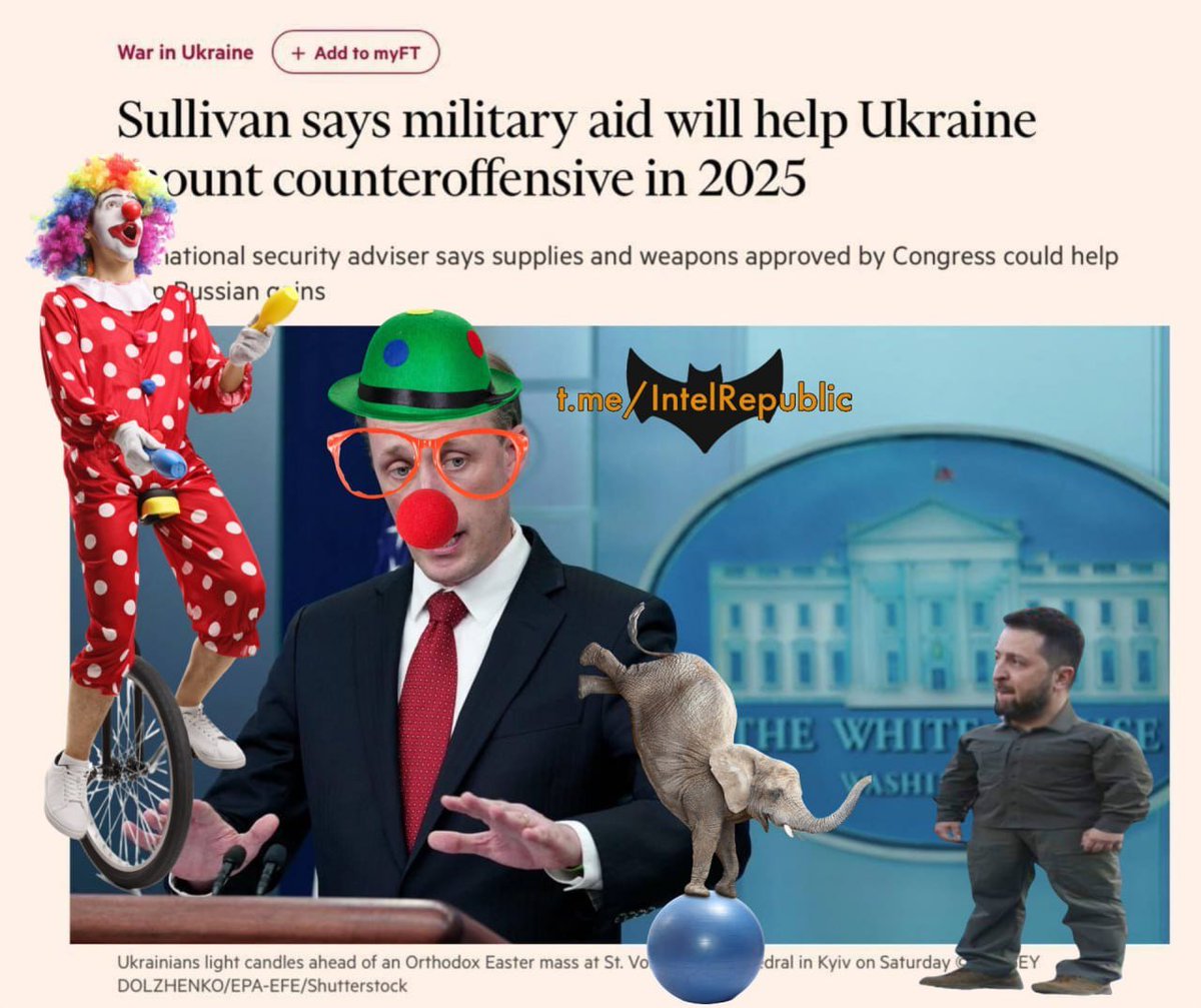 US National Security Advisor Jake Sullivan says that military aid will help Ukraine mount a counteroffensive in 2025.🤡
Ukraine is already close to collapse. 2025 is 8 months away.