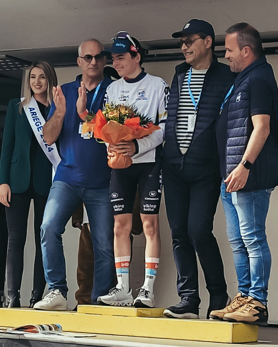 🇫🇷 #RDLI2024 Jarno Widar wins the white jersey for best youngster in Ronde de L'Isard and takes the 2nd place in the GC 🎉🔥
