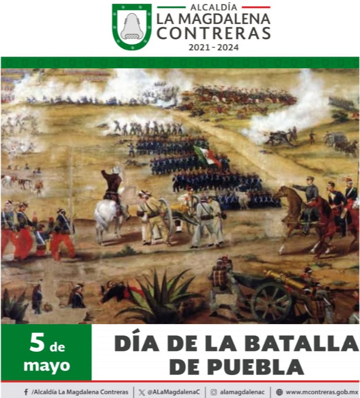 🟢🟢🟢 #Efeméride | 5 de mayo, Aniversario de la Batalla de Puebla 🇲🇽 Tuvo lugar #UnDíaComoHoy de 1862, conmemora la victoria del Ejército Mexicano liderado por el Gral. Ignacio Zaragoza contra la tropa francesa, este suceso es símbolo de la defensa de la soberanía nacional.