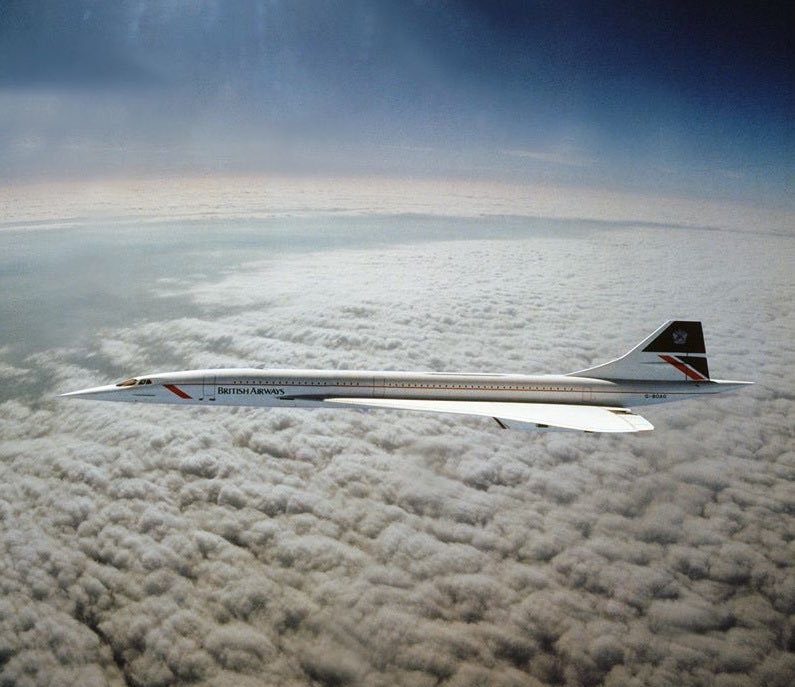 This is the only photo ever taken of the Concorde flying at Mach 2