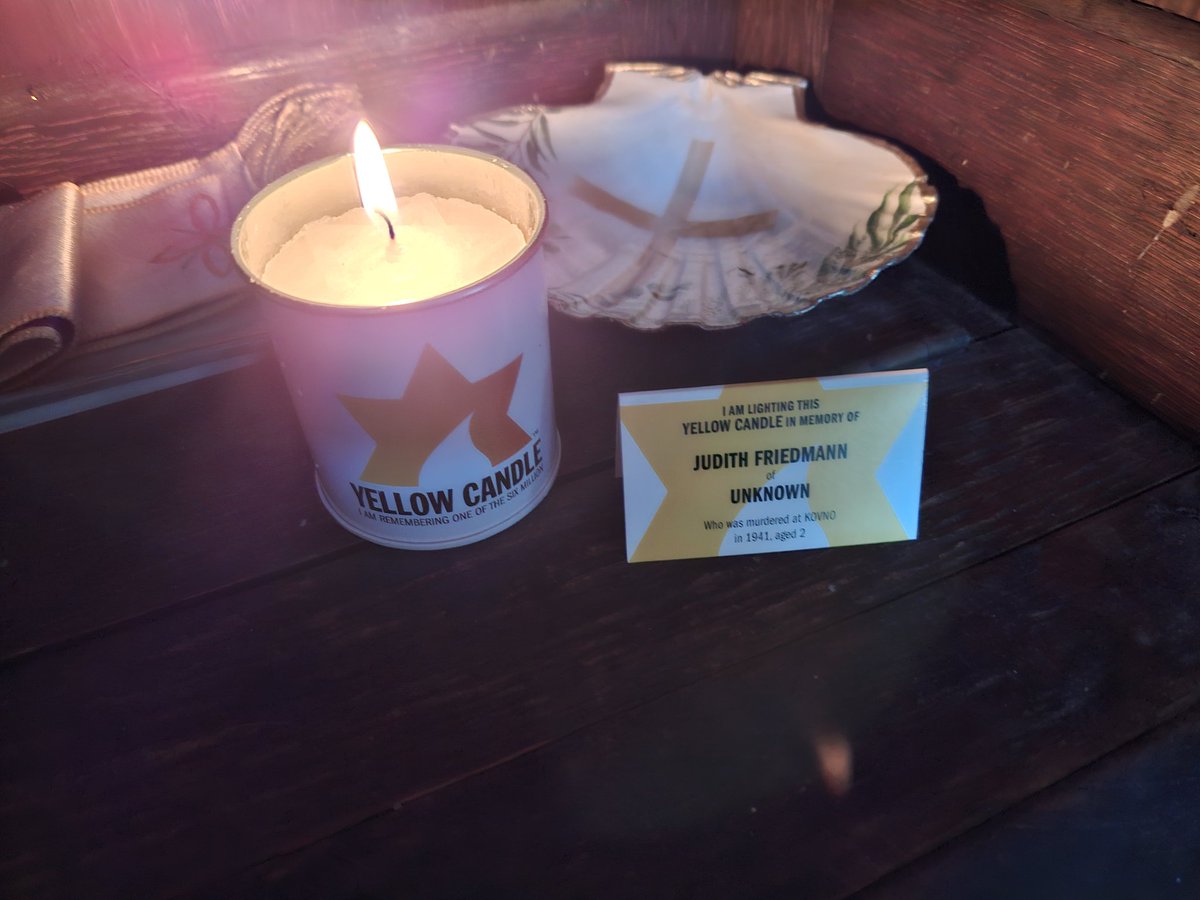 A Jewish friend in the local community has given me a #YellowCandle to burn in commemoration on #YomHashoah. May the souls of the departed through the mercy of God rest in peace. @YellowCandleUK