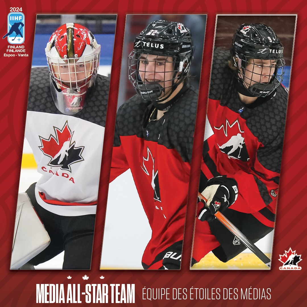Carter, Porter, Gavin... our all-star trio! ⭐️⭐️⭐️

Carter, Porter, Gavin... notre trio d’étoiles! ⭐️⭐️⭐️

#U18MensWorlds | #MondialMasculinM18 | <a href="/HNOHockey/">Hockey Northwestern Ontario</a> | <a href="/OHFHockey/">Ontario Hockey Federation</a> | <a href="/BCHockey_Source/">BC Hockey</a>
