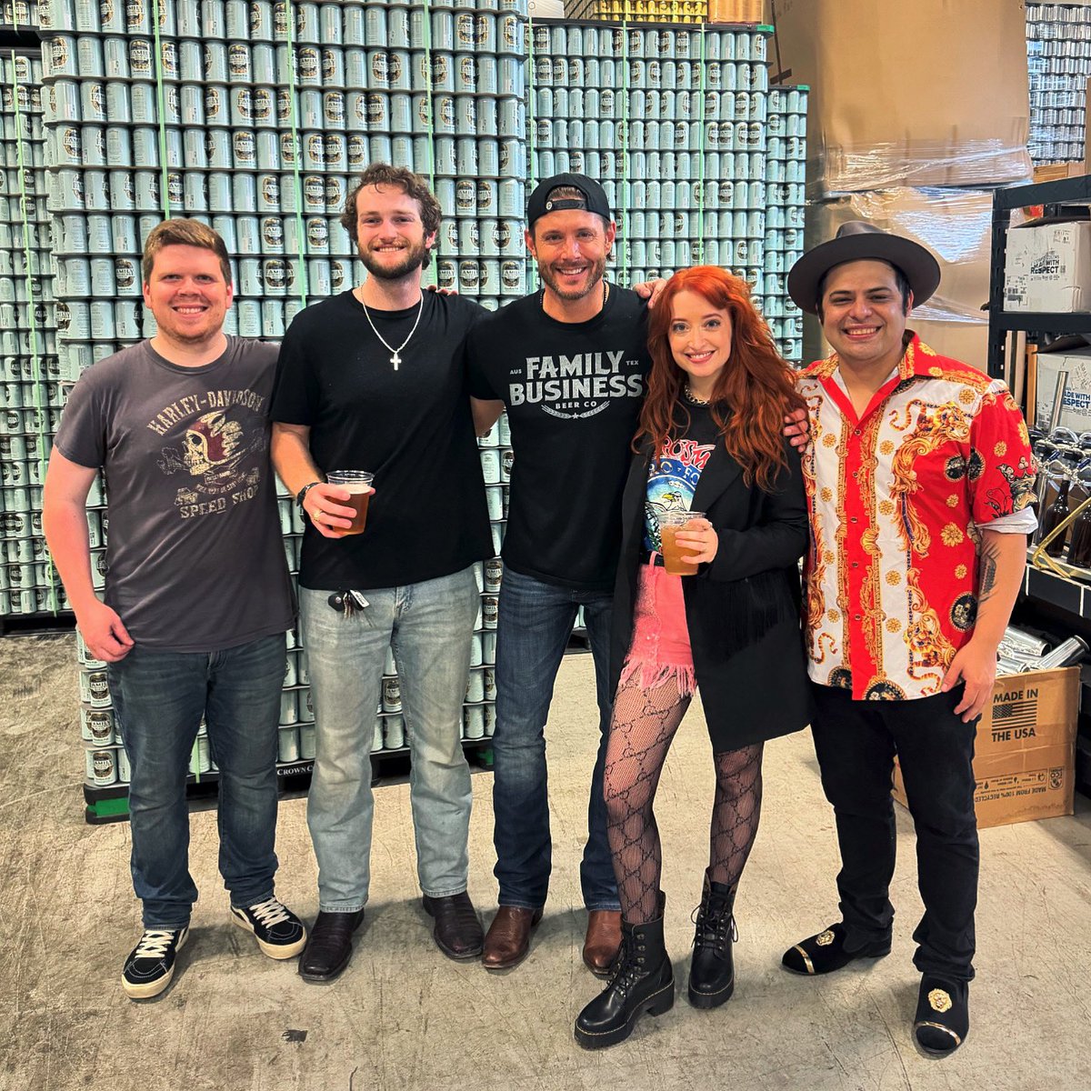 As a band, we were on Cloud 9 yesterday 🤘🏼 we love performing at @TheFamilyBeer but getting to talk to @JensenAckles this go around was even better. As always, thank you for having us! #atx #atxlivemusic #livemusic #coverband #FBBCmemberparty #JensenAckles