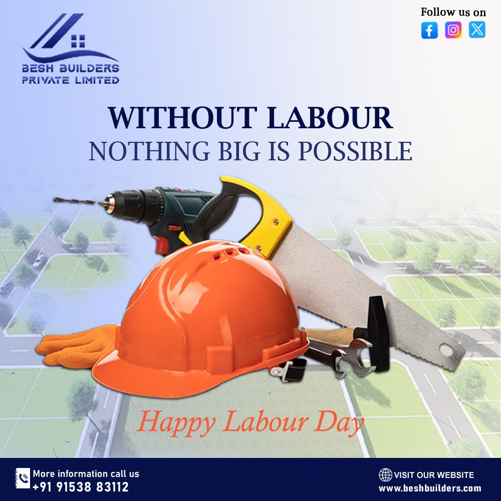 May your Labour Day be filled with relaxation and appreciation for the hard work you do.  #LabourDay2024 

#MayDay #InternationalWorkersDay #LabourDay #WorkersDay #ThankYouWorkers #1stMay #मजदूर_दिवस #MayDay2024 #beshbuilders #patna #Bihar