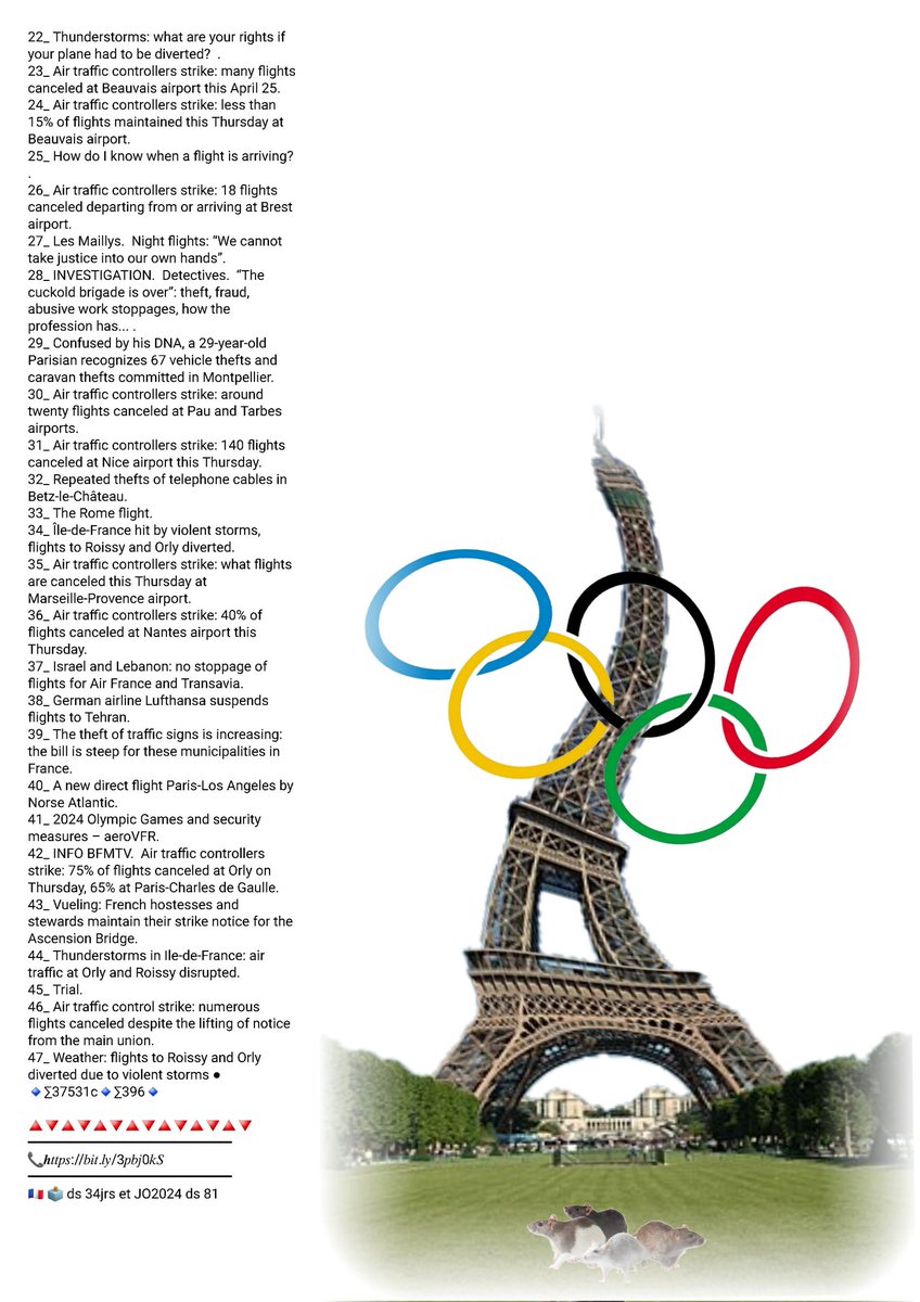 👇👀📰
👉 #Paris2024 #JO2024 #France ⚠️❓️
🎲  #FribourgenBrisgau #Roussé #LeipzigHalle #Gérone #Évreux #Lexington #Székesfehérvár #Miami #Burgos #Helsinki #Blois #Asturies #Oxnard #Hialeah #Alès #EastKilbride #Tulsa #Henderson #Brême #Porto #Cracovie #ChalonsurSaône