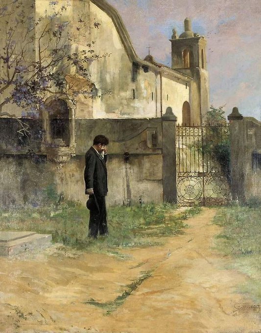 Antonio Parrreiras
Brazilian artist

At the cemetery (1910)