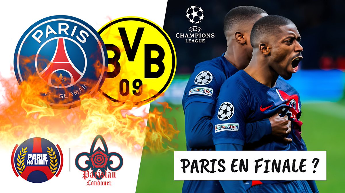 ❤️💙📺 Live « Paris ne dort jamais » sur PSG-Dortmund ce soir dès 21h00 @Xparisnolimit x @ParisianLDN ⤵️ youtube.com/live/9NJjnV6mH… twitch.tv/parisnolimit