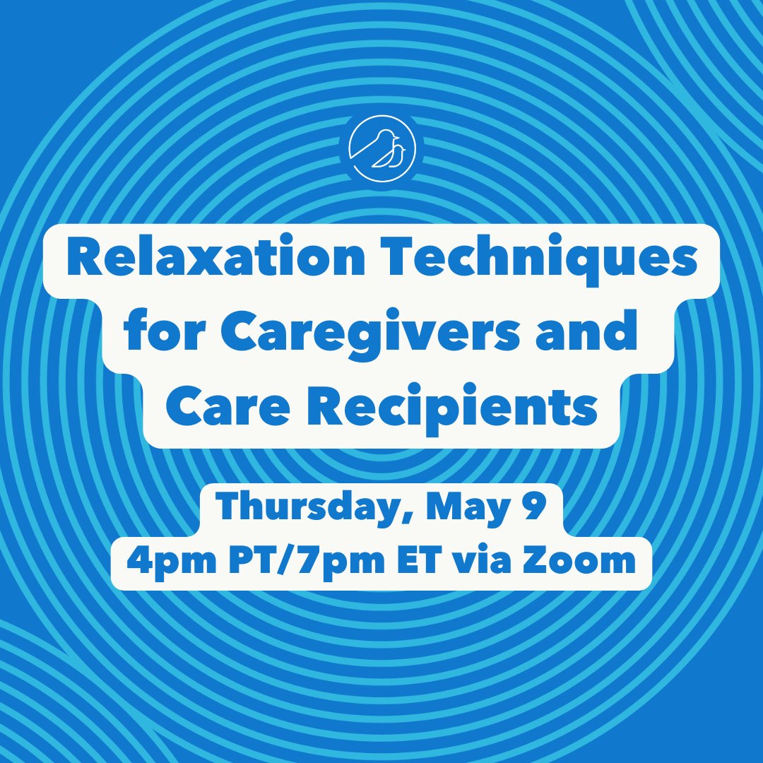This #MentalHealthAwarenessMonth, we’re hosting Relaxation Techniques for Caregivers and Care Recipients on May 9 at 4pm PT/7pm ET. Together, we will learn techniques for grounding, stress-release, breathing, and more. Join us and RSVP here: caring.nu/relaxation