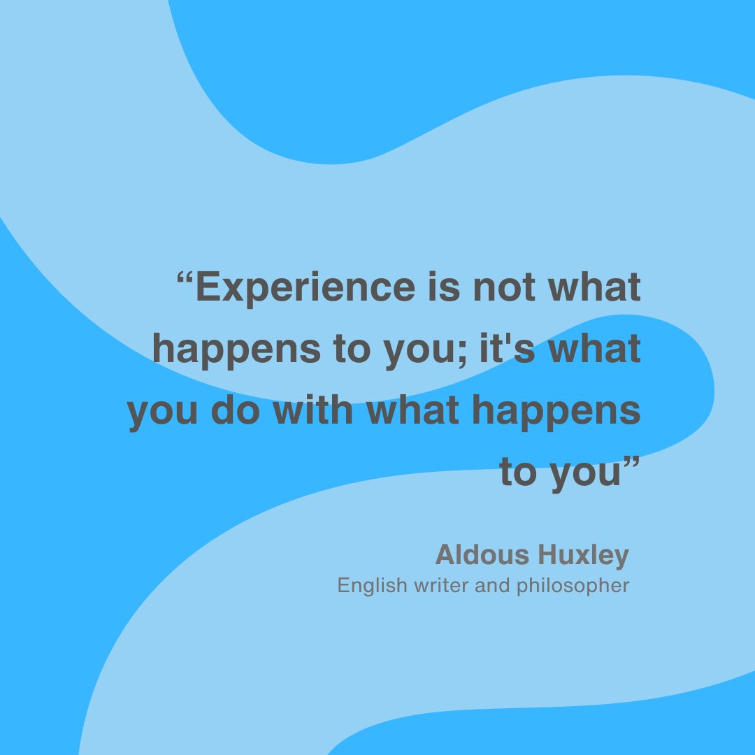 Deciding how to handle situations in your life helps you become the person you want to be.

Every challenge in life presents an opportunity for your personal development.

#AldousHuxley #WisdomQuote