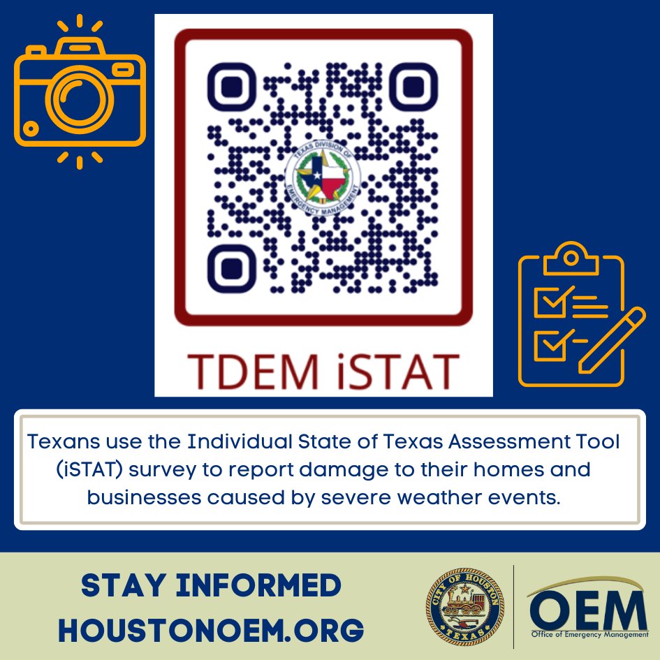 Has your property been damaged during the storms? Reporting it to officials is important so we can determine the scope of the disaster and provide appropriate recovery resources. Use the ISTAT tool in the QR code here.