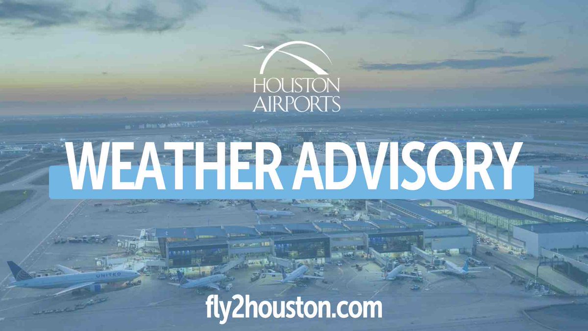 With travel disruptions caused by the weather, expect delays & possible traffic congestion this afternoon. ➡️ Use our cell phone lots & wait for your arriving passenger to text/call. For cell phone lot locations visit, fly2houston.com/iah/pick-up