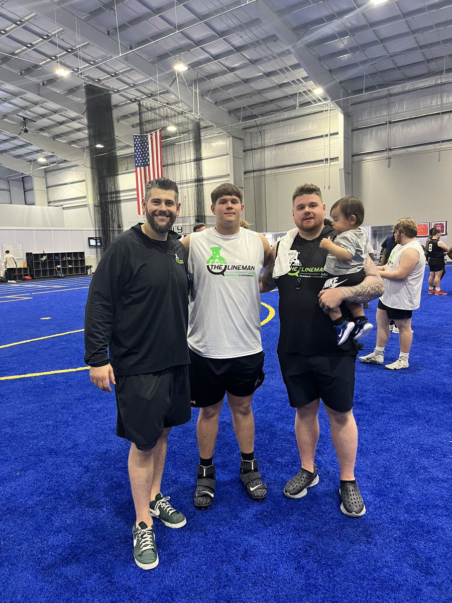 Thanks again to @DaleRodick and @CoachChad_T3 for the invite to a great lineman lab showcase! Blessed to have been named one of the offensive MVP’s!