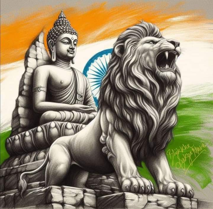 India: The Land Of Buddha था, हैं और रहेगा। _____ #नमोबुद्धाय 💙❤️