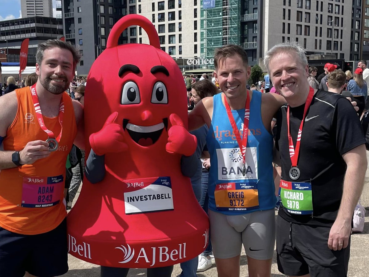 1h40min40secs in the @Great_Run Birmingham Half which is my fastest since October 2019! Really well organised and great weather today. Two ladies who saw my @BANAUK top handed me a donation too! #GreatBirminghamRun #acousticneuroma #runner #ukrunchat @ajbell #braintumourawareness