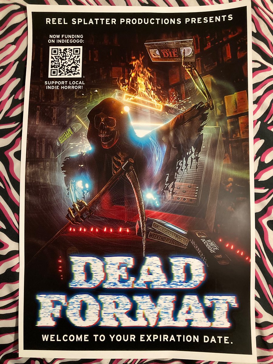 Just got these printed to hang at stores around town to help get some more local support. We are almost at 50% funded, please check out the campaign and grab some cool video store perks! indiegogo.com/projects/dead-…