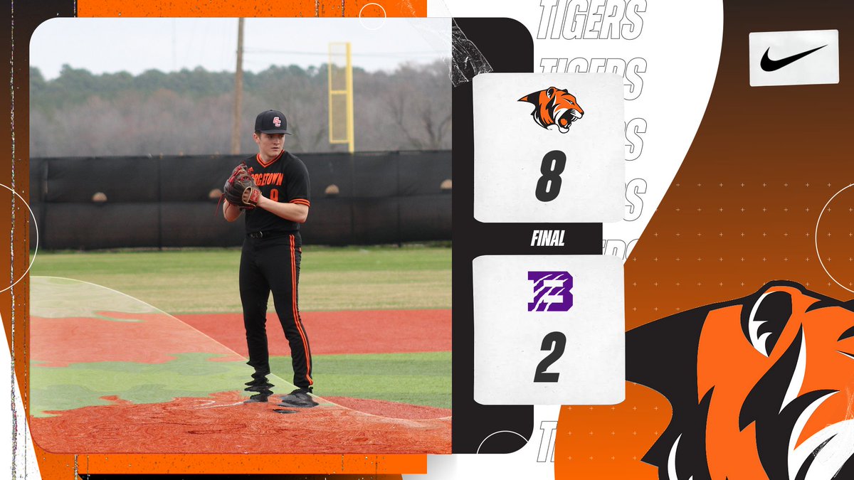 Ashton Deskins and Bryson Huwar shut down Bethel for the second consecutive day, as @GeorgetownBaseb advances to the MSC Championship Game! First pitch is set for 2:50 pm. #TigerPride