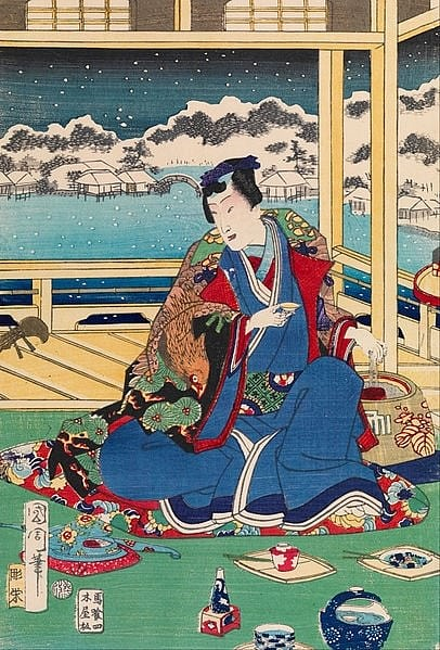 başkası değil. siyasette rol oynadıkları gibi sanatta da geri kalmayan kadınlar birçok edebi eser yazıyor. dünyanın ilk romanı kabul edilen Genji no Monogatari'nin (Genji'nin Hikayesi) yazarı bir kadındır. eserinde Japon imparatorluğunun saray hayatını, kurallarını ve